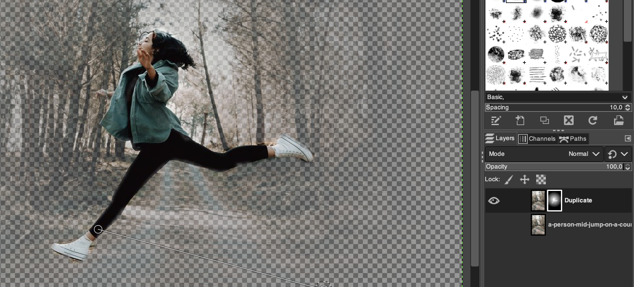 &ldquo;Painting&rdquo; of the subject ending